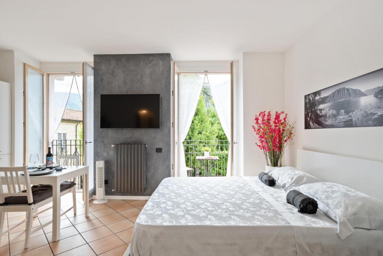 Lake Como Studio With Balcony And Private Parking 오수키오 외부 사진